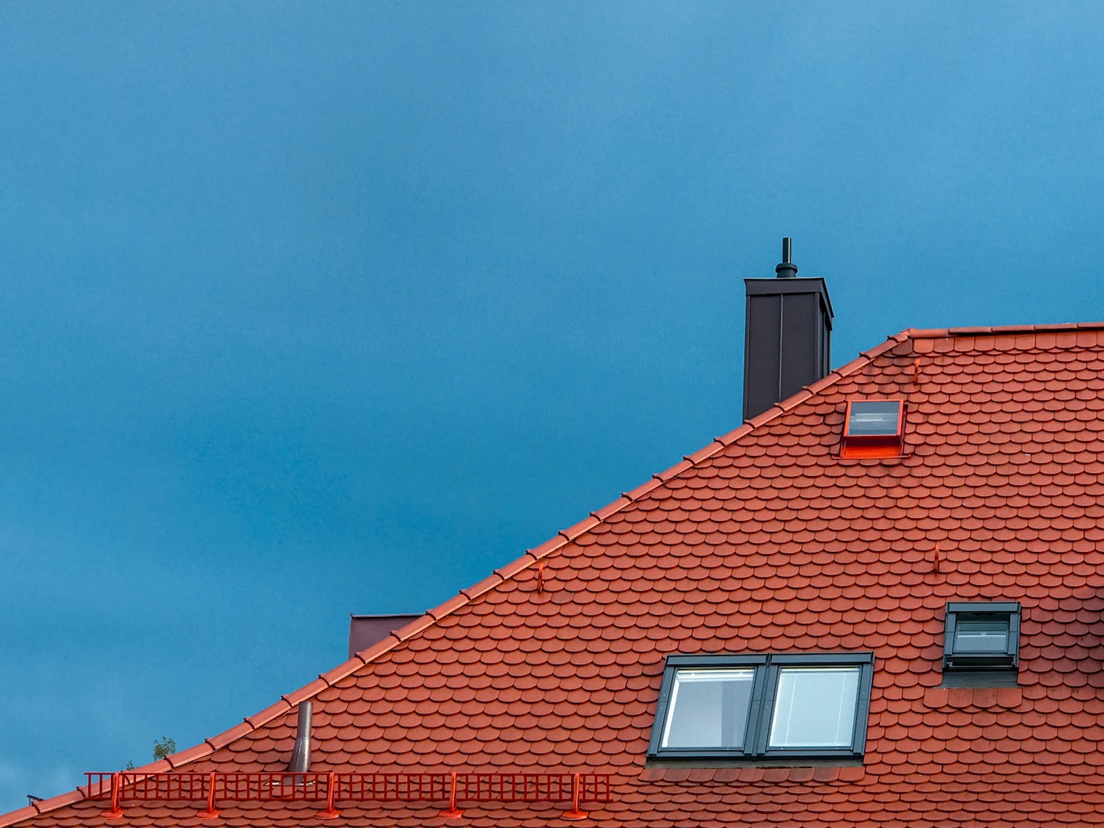 red brick roof